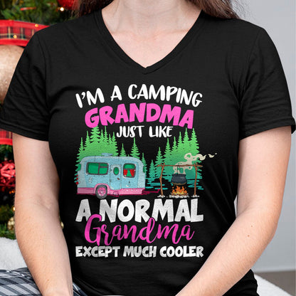 Funny Camping Shirt, Gift For Camping Lover Unisex T-Shirt/Hoodie/Sweatshirt HLT00 - Funny I_m A Camping Grandma Camper Campfire Mothers Day T-Shirt