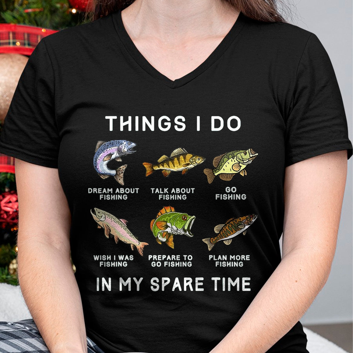 Funny Fishing Shirt, Gift For Fishing Lover Unisex T-Shirt/Hoodie/Sweatshirt HLT00 - Things I Do in My Spare Time Fishing Boys Men Bass Fishing T-Shirt