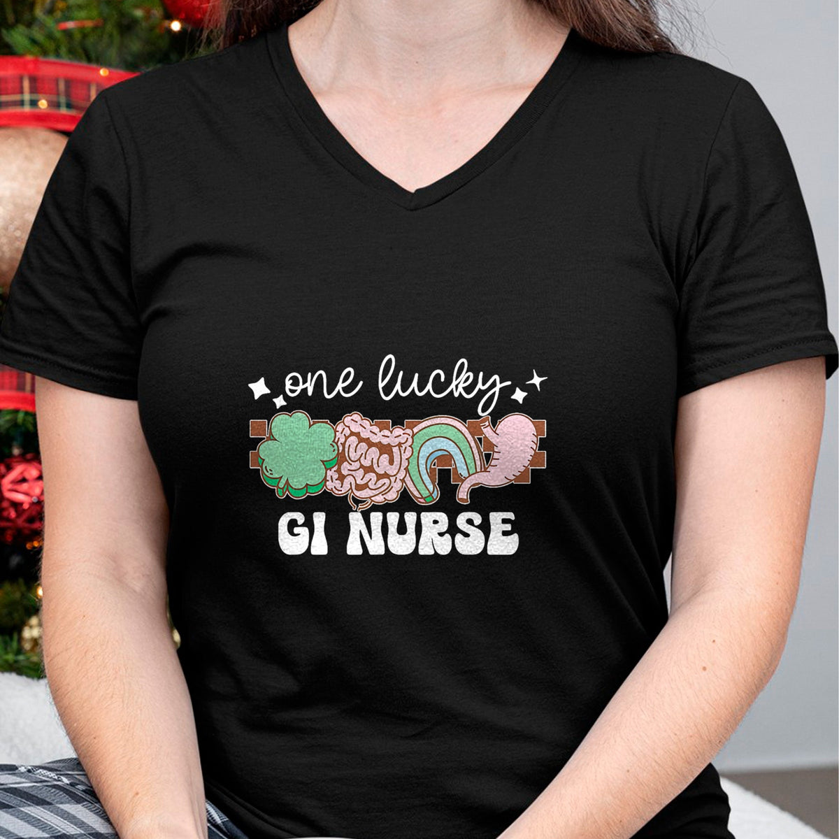 Patrick Day Shirts for Family, Funny Patrick Day shirts, st patrick's day Unisex T-Shirt/Hoodie/Sweatshirt HLT00 - One Lucky Gl Gastroenterology Nurse St Patrick Day Nursing T-Shirt