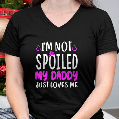 Best Wife Shirt, Wife and Husband Unisex T-Shirt/Hoodie/Sweatshirt HLT00 - Girls I'm Not Spoiled My Daddy Just Loves Me Funny Daughter T-Shirt (1)