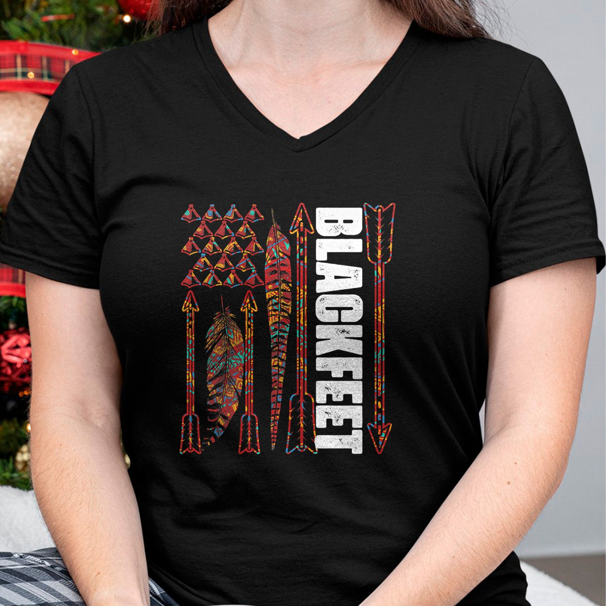 Native American T-Shirts, Vintage Native American Unisex T-Shirt/Hoodie/Sweatshirt HLT00 - Blackfeet Flag - Native Pride American Indian Tribe Premium
