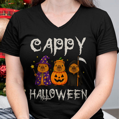 Cute Capybara Shirt, Funny Capybara UnisexT-Shirt/Hoodie/Sweatshirt HLT00 - Cappy Halloween Funny Capybara Witch Pumpkin Reaper Spooky T-Shirt