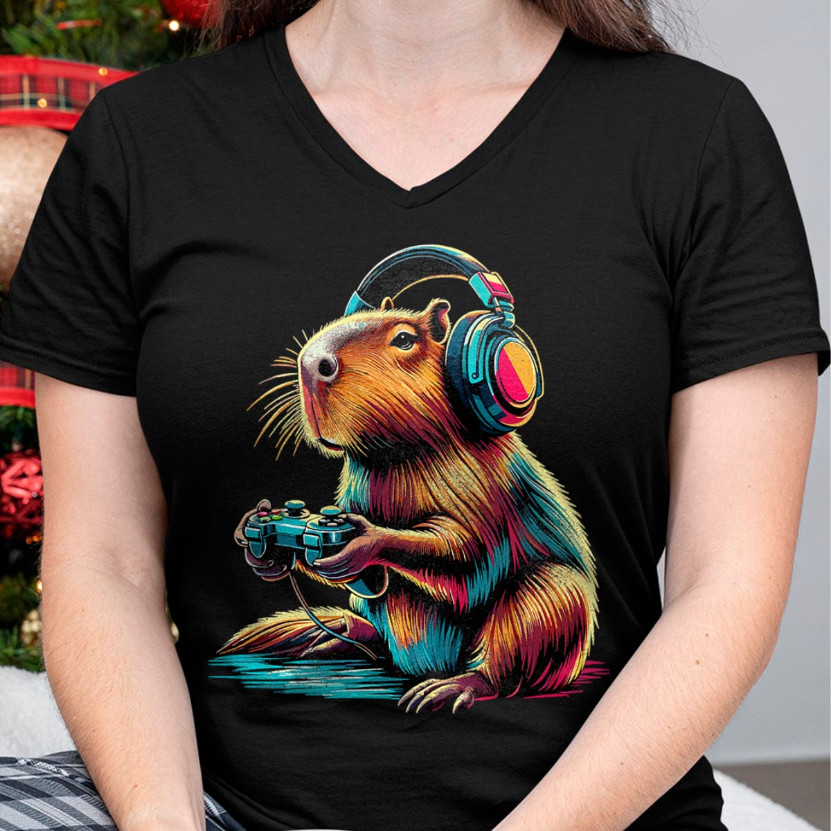 Cute Capybara Shirt, Funny Capybara UnisexT-Shirt/Hoodie/Sweatshirt HLT00 - Capybara Funny Video Games Capybara T-Shirt
