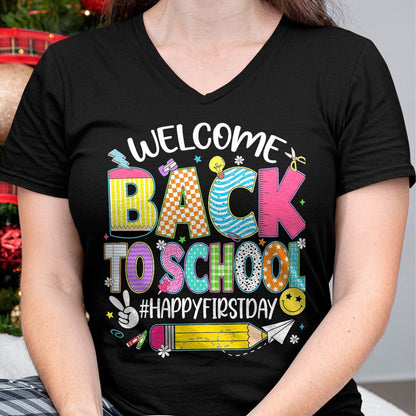 Best Student Shirt, Funny Back To School UnisexT-Shirt/Hoodie/Sweatshirt HLT00 - Welcome Back to School Happy First Day of School Teacher Kid T-Shirt, Men, Black, 3X-Large