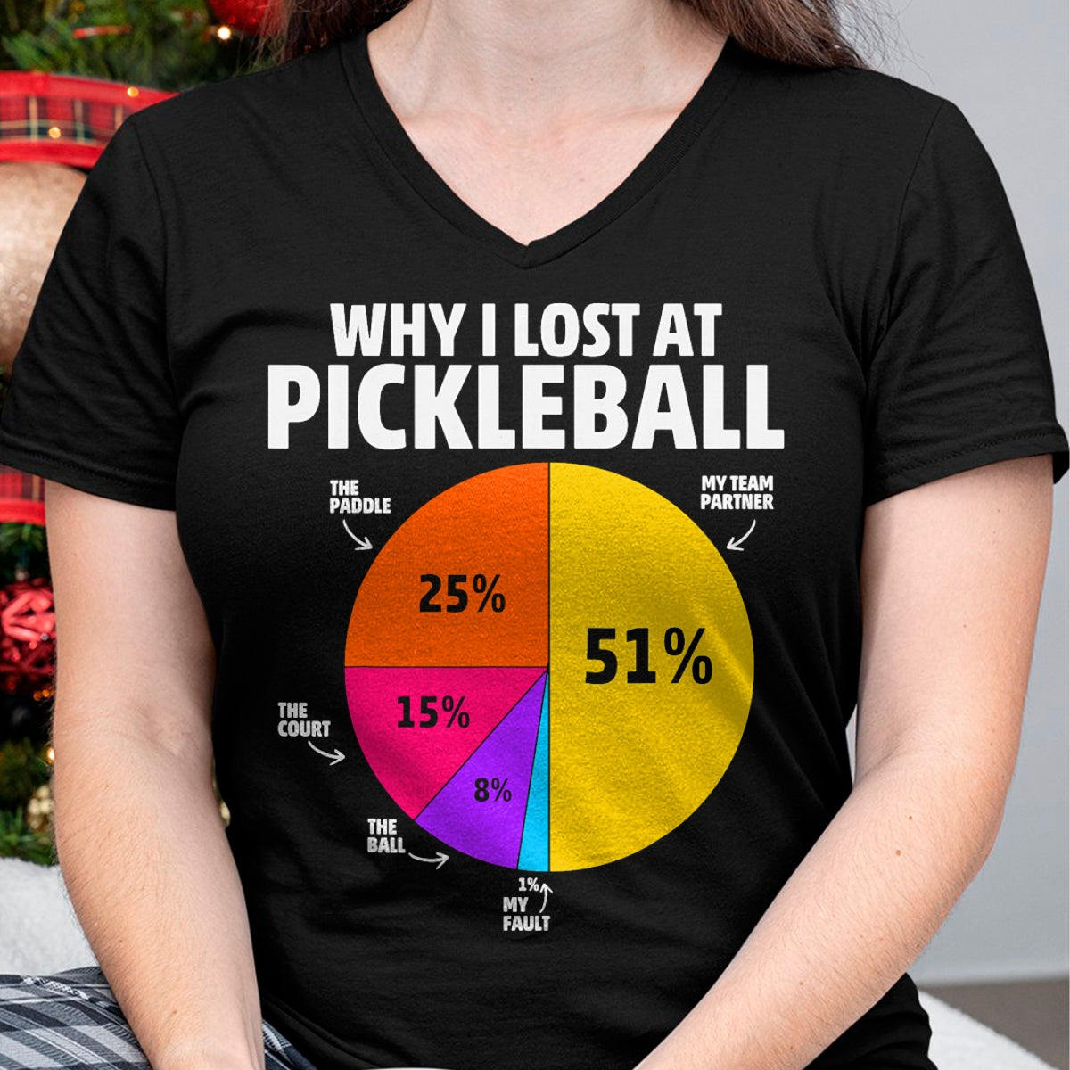 Funny Pickleball Shirt, Pickleball Lover Unisex T-Shirt/Hoodie/Sweatshirt HLT00 - Funny Why I Lose at Pickleball Gifts for Men Women Kids T-Shirt