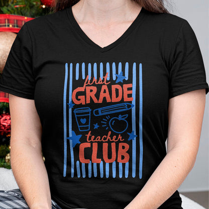 Best Student Shirt, Funny Back To School UnisexT-Shirt/Hoodie/Sweatshirt HLT00 - Retro Striped First Grade Teacher Club Crew Back to School T-Shirtack to School 2nd Grade Boys Kids T-Shirt (Copy)