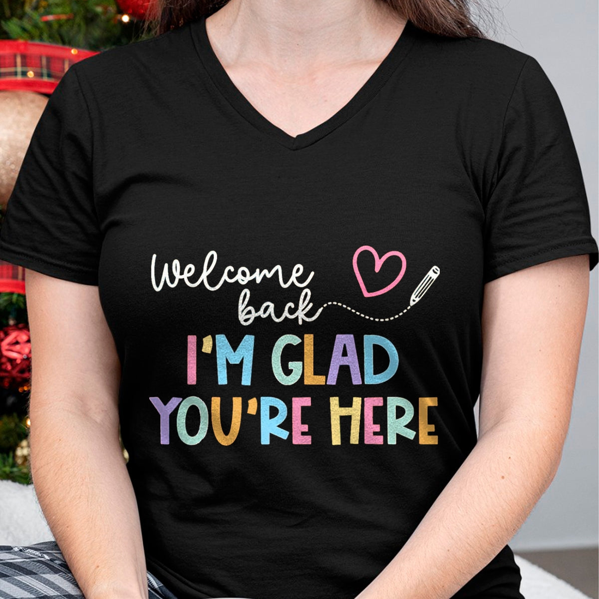 Best Student Shirt, Funny Back To School UnisexT-Shirt/Hoodie/Sweatshirt HLT00 - Welcome Back I_m Glad You_re Here Back to School Teacher T-Shirt, Men, Black, 3X-Large