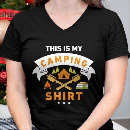Funny Camping Shirt, Gift For Camping Lover Unisex T-Shirt/Hoodie/Sweatshirt HLT00 - This is My Camping Shirt Funny Camper T-Shirt T-Shirt, Men, Black, 3X-Large