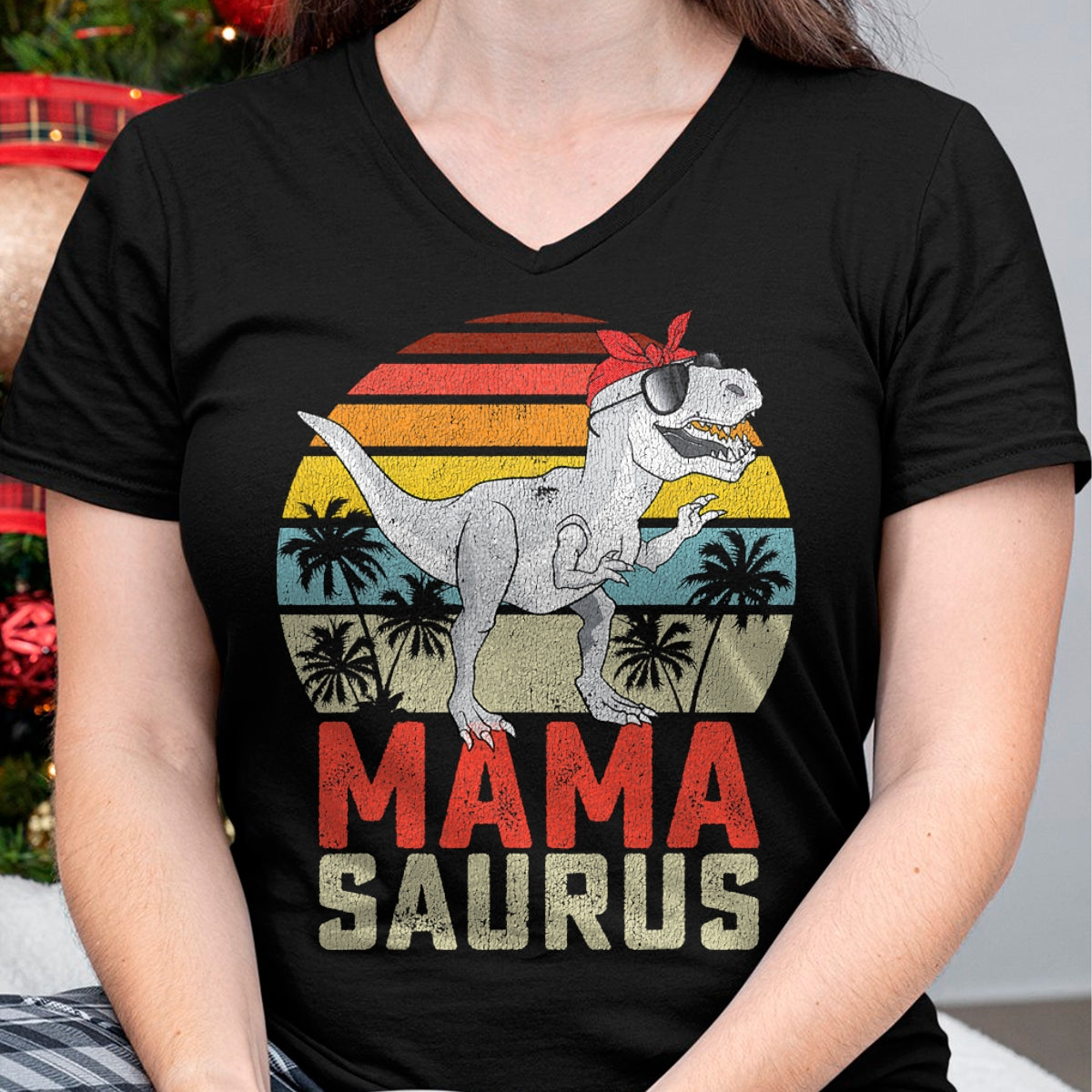 Best Dinosaur Lover Shirt, Funny Dinosaur UnisexT-Shirt/Hoodie/Sweatshirt HLT00 - Mamasaurus T Rex Dinosaur Mama Saurus Family Matching Women T-Shirt