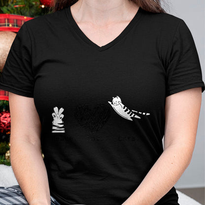 Cat Love Shirt, Funny Cat Lover Gift UnisexT-Shirt/Hoodie/Sweatshirt HLT00 - Peace Love Cats Hippy T-Shirt