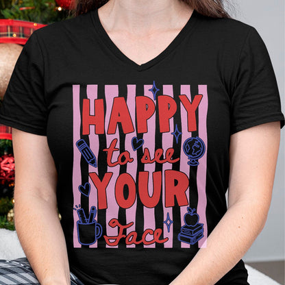 Best Student Shirt, Funny Back To School UnisexT-Shirt/Hoodie/Sweatshirt HLT00 - Happy to See Your Face Teacher Back to School Teachers Kids T-Shirt