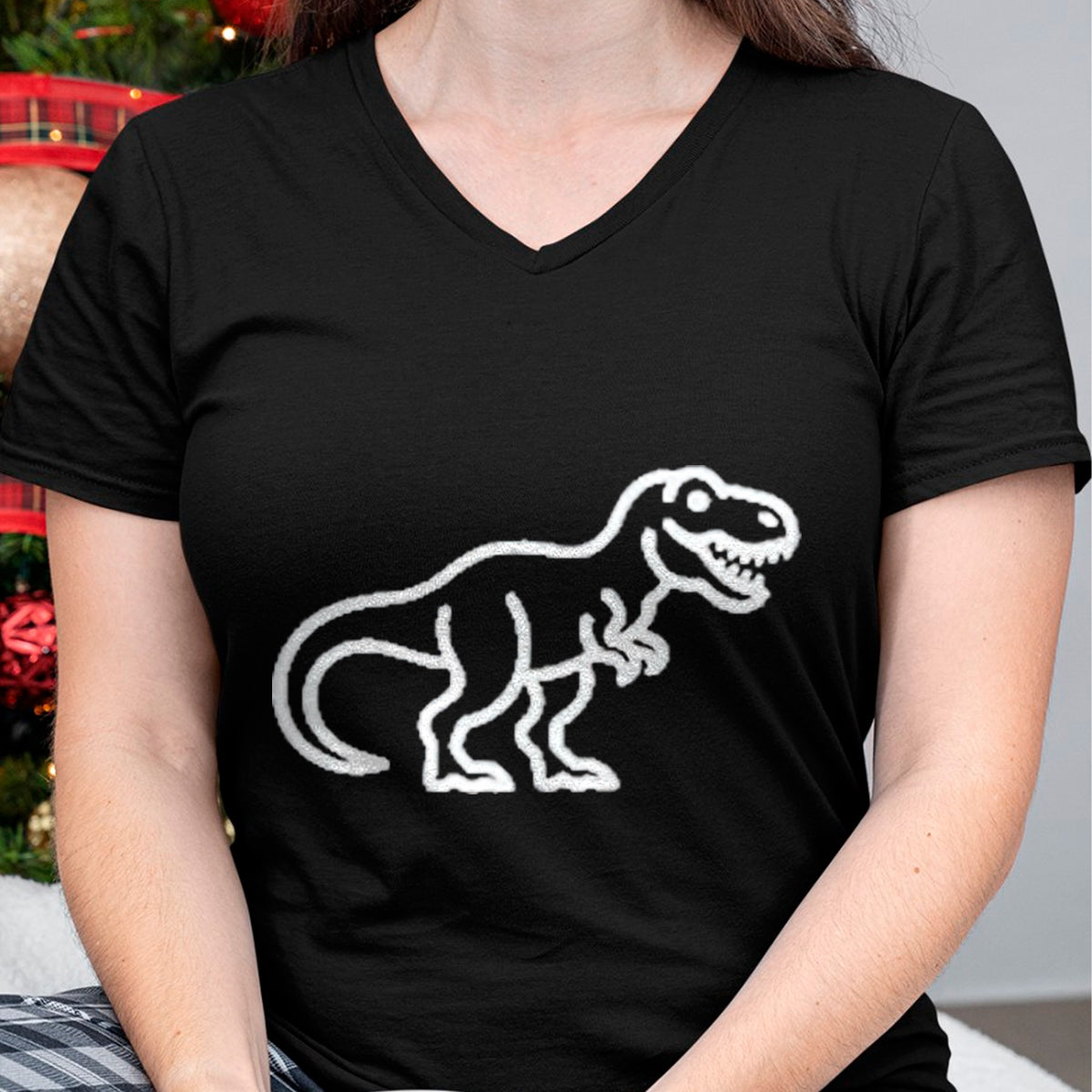 Best Dinosaur Lover Shirt, Funny Dinosaur UnisexT-Shirt/Hoodie/Sweatshirt HLT00 - T-Rex Minimalist Badge Patch Line Art Dinosaur T-Shirt, Men, Black, 3X-Large