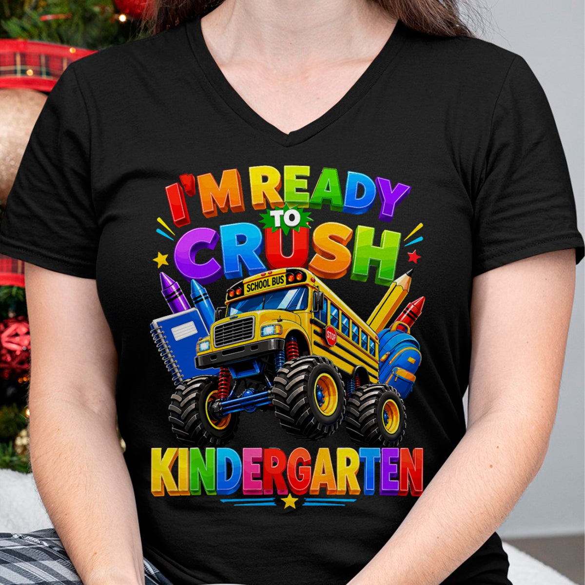 Best Student Shirt, Funny Back To School UnisexT-Shirt/Hoodie/Sweatshirt HLT00 - I_m Ready to Crush Kindergarten Back to School Boys Girls T-Shirt