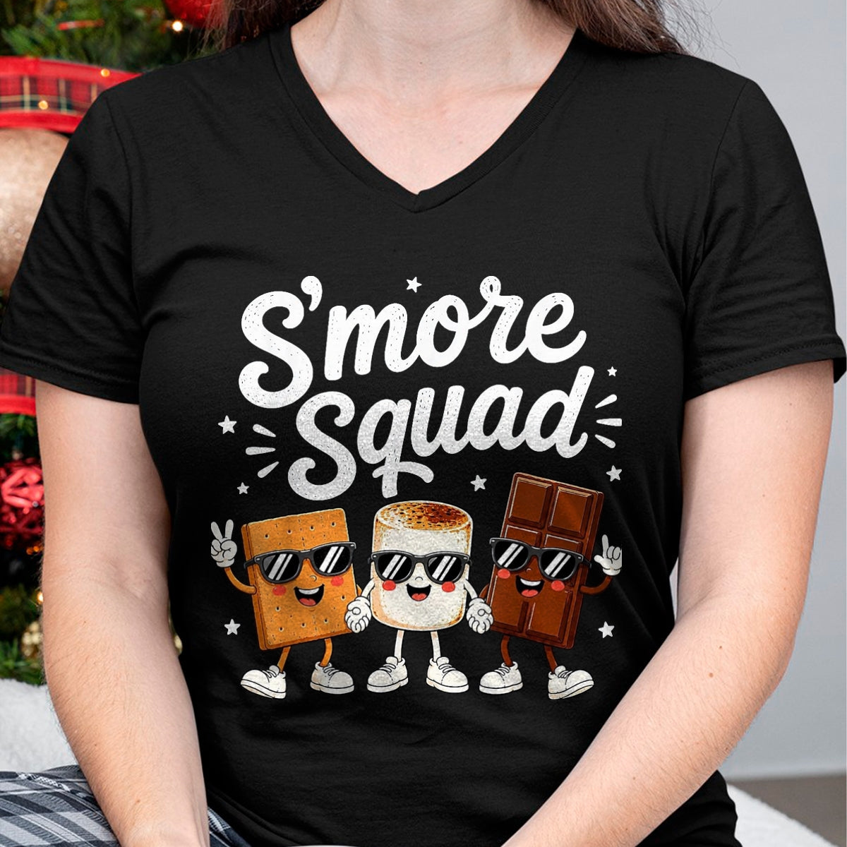 Funny Camping Shirt, Gift For Camping Lover Unisex T-Shirt/Hoodie/Sweatshirt HLT00 - Smore Squad Camping Campfire Chocolate S_Mores Kids T-Shirt, Youth, Brown, X-Small