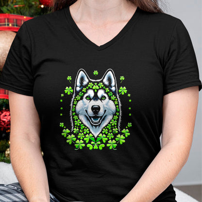 Patrick Day Shirts for Family, Funny Patrick Day shirts, st patrick's day Unisex T-Shirt/Hoodie/Sweatshirt HLT00 - Husky Irish Shamrock Clover St Patrick Day Dog Lover T-Shirt
