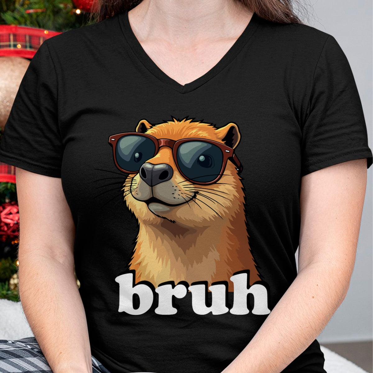 Cute Capybara Shirt, Funny Capybara Unisex T-Shirt/Hoodie/Sweatshirt HLT00 - Capybara Long Sleeve T-Shirt (4)