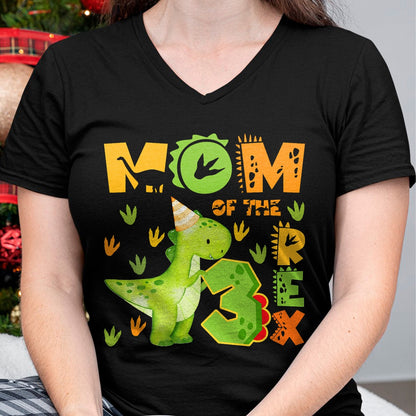 Best Dinosaur Lover Shirt, Funny Dinosaur UnisexT-Shirt/Hoodie/Sweatshirt HLT00 - Mom of The Three Rex 3rd Birthday Boy Dinosaur T-Rex T-Shirt