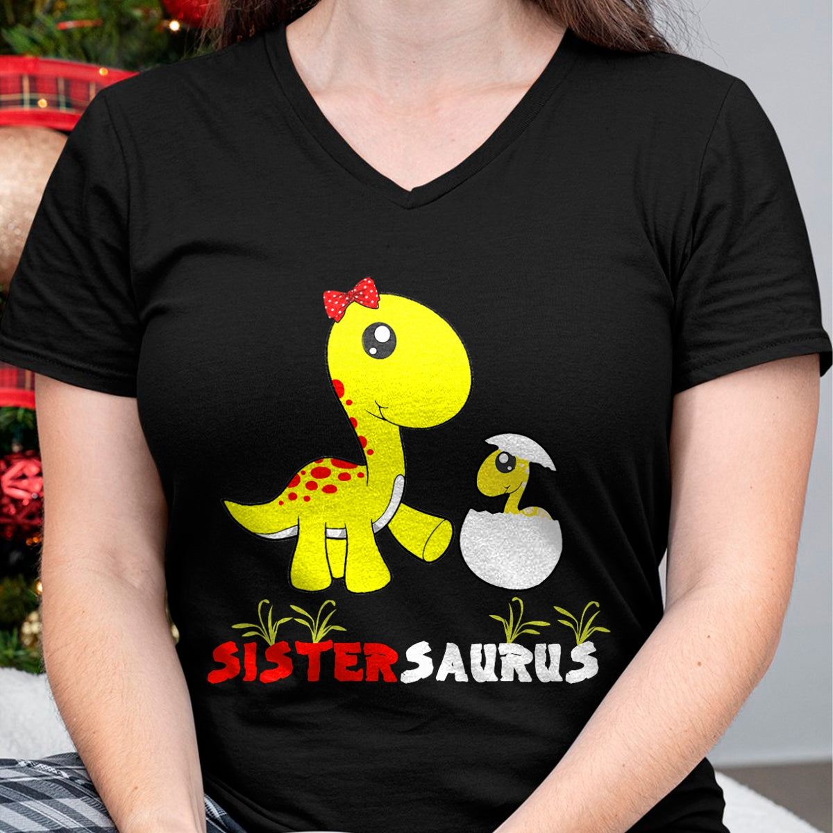 Best Dinosaur Lover Shirt, Funny Dinosaur UnisexT-Shirt/Hoodie/Sweatshirt HLT00 - Sistersaurus Dinosaur Sister Sister T-Shirt