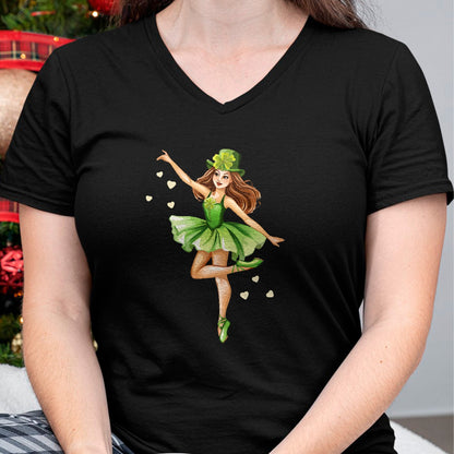 Patrick Day Shirts for Family, Funny Patrick Day shirts, st patrick's day Unisex T-Shirt/Hoodie/Sweatshirt HLT00 - Ballerina St. Patrick Day Lucky Irish Ballet Dancing Dancer T-Shirt