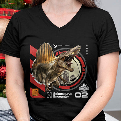Best Dinosaur Lover Shirt, Funny Dinosaur UnisexT-Shirt/Hoodie/Sweatshirt HLT00 - Jurassic World Rebirth Spinosaurus Encounter T-Shirt