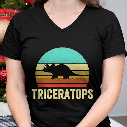 Best Dinosaur Lover Shirt, Funny Dinosaur UnisexT-Shirt/Hoodie/Sweatshirt HLT00 - Vintage Triceratops Shirt Sunset Dinosaur T-Shirt