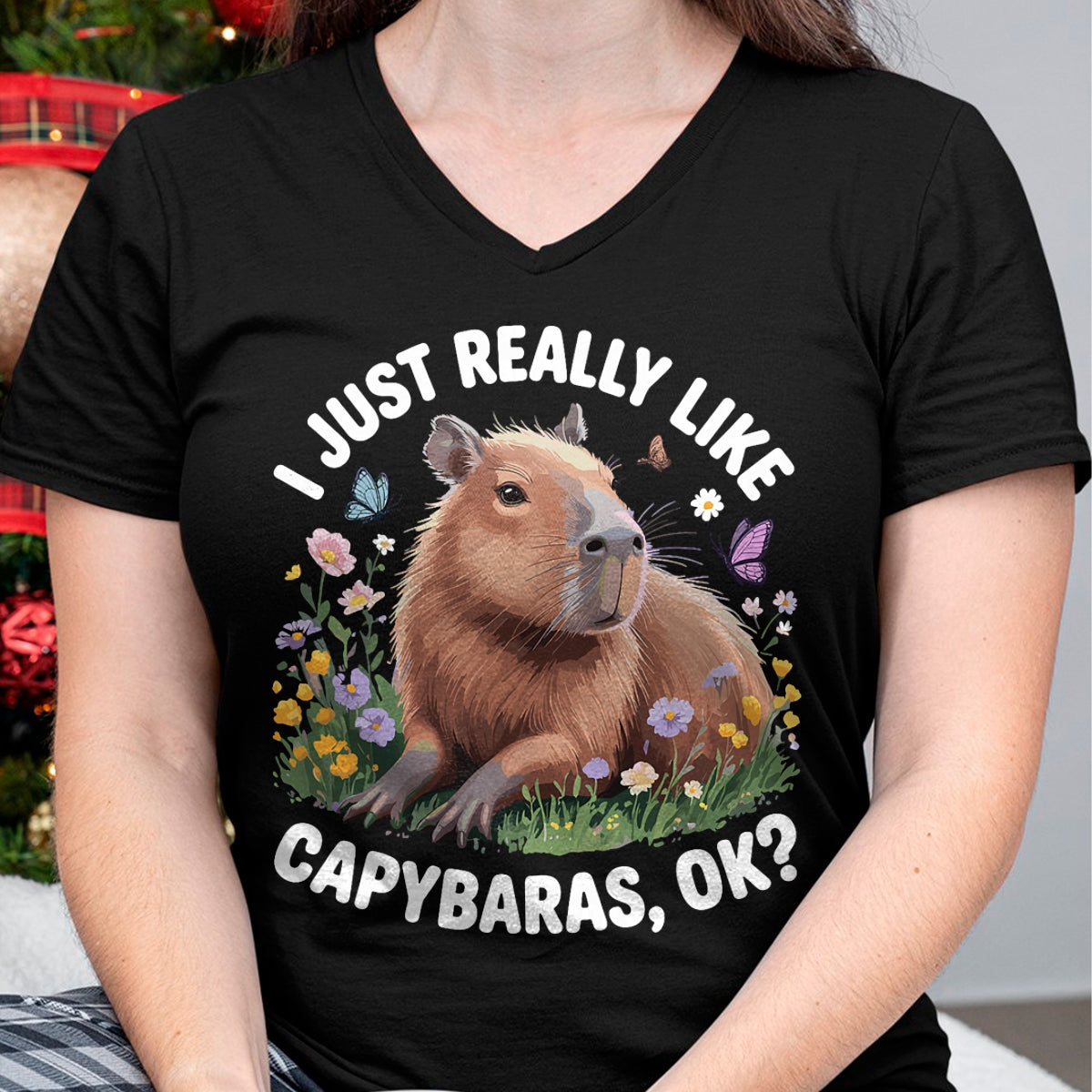 Cute Capybara Shirt, Funny Capybara Unisex T-Shirt/Hoodie/Sweatshirt HLT00 - Funny Capybara Art for Men Women Kids Capybara Lover T-Shirt