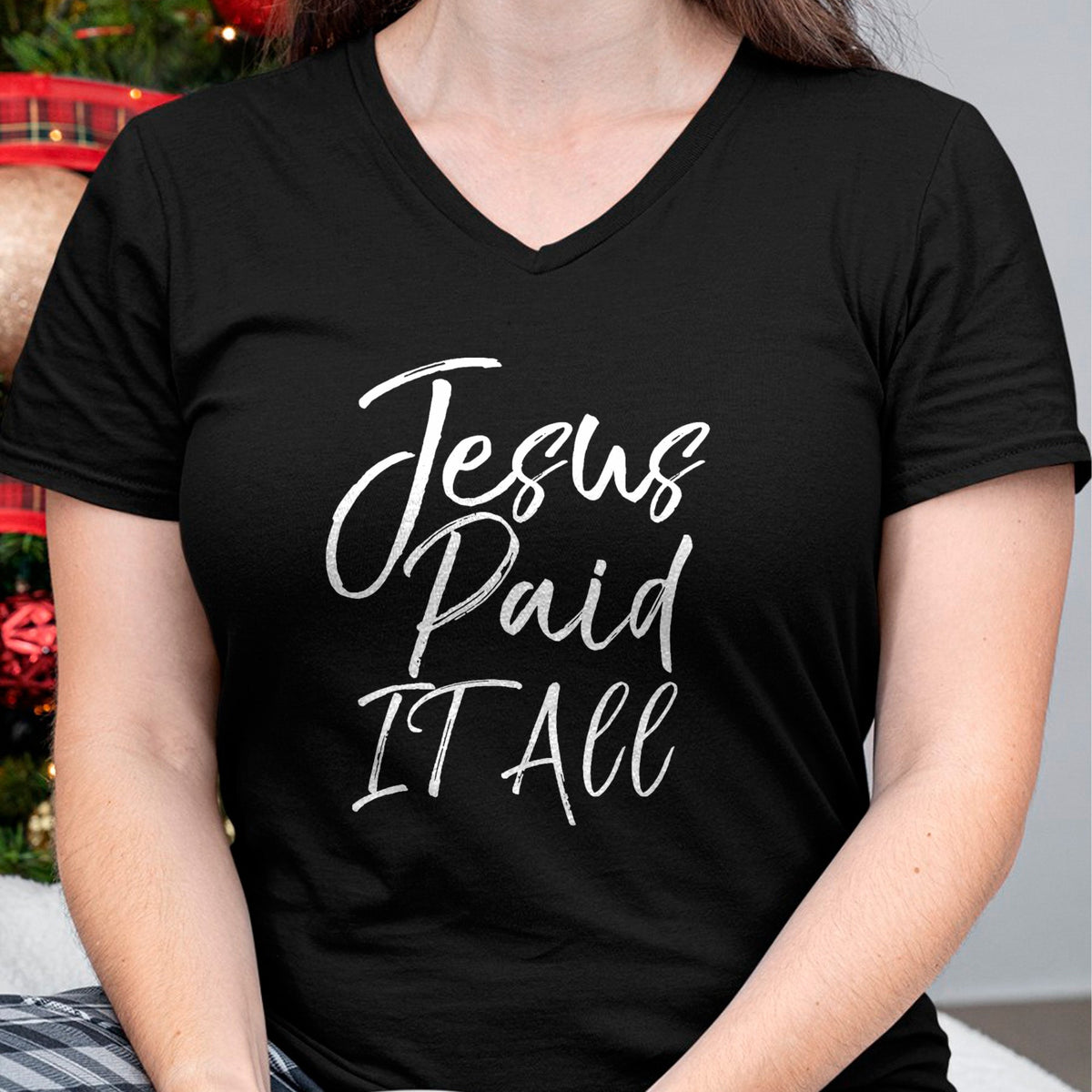Christian Tee, Christian Faith Unisex T-Shirt/Hoodie/Sweatshirt HLT00 - Christian Salvation Quote Forgiveness Gift Jesus Paid it All T-Shirt