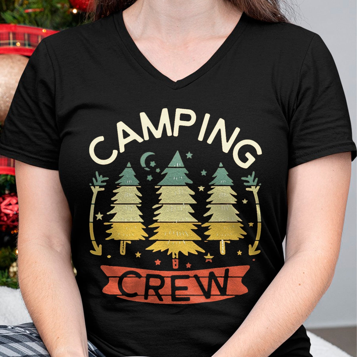 Funny Camping Shirt, Gift For Camping Lover Unisex T-Shirt/Hoodie/Sweatshirt HLT00 - Camping Crew Shirt Kids Family Camping Shirts Matching Group T-Shirt, Men, Black, 3X-Large