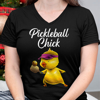 Funny Pickleball Shirt, Pickleball Lover Unisex T-Shirt/Hoodie/Sweatshirt HLT00 - Funny Pickleball Art For Women Girl Paddle Sport Chick Lover T-Shirt