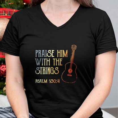 Christian Tee, Christian Faith Unisex T-Shirt/Hoodie/Sweatshirt HLT00 - Guitarist Christian Music Guitar Player Bible Verse T-Shirt