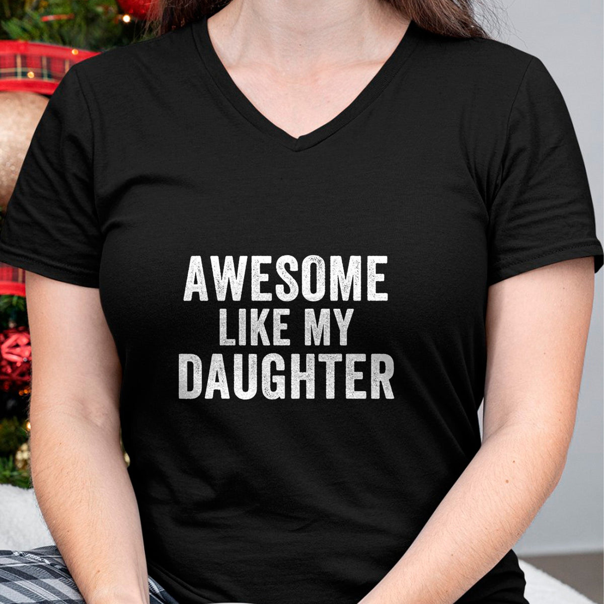 Gift for Dad Shirt, Funny Dad Unisex T-Shirt/Hoodie/Sweatshirt HLT00 – Awesome Like My Daughter Funny Father’s Day Humor Proud Dad T-Shirt