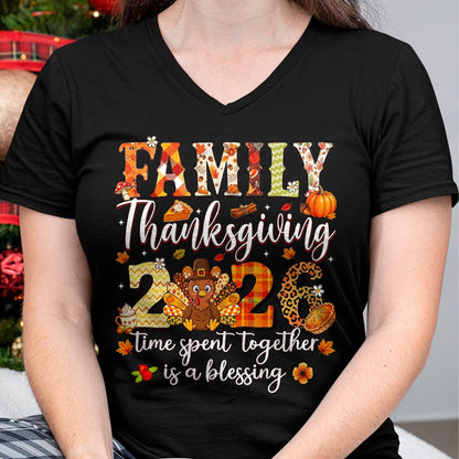 Best Thanksgiving Family Shirt , Funny Thanksgiving UnisexT-Shirt/Hoodie/Sweatshirt HLT00 - Family Thanksgiving 2026 Thankful for My Tribe Turkey T-Shirt