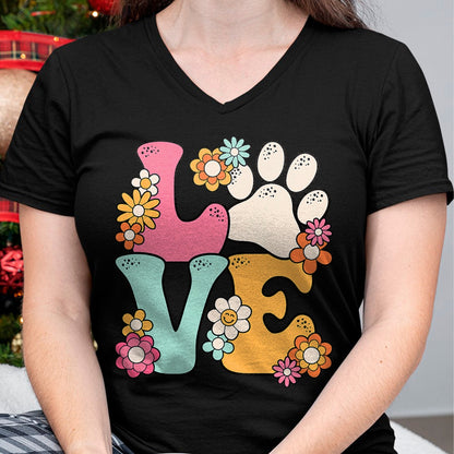 Cat Love Shirt, Funny Cat Lover Gift UnisexT-Shirt/Hoodie/Sweatshirt HLT00 - Groovy Paw Love Cat Dog Lover Pet Owner Women Girls Kids T-Shirt