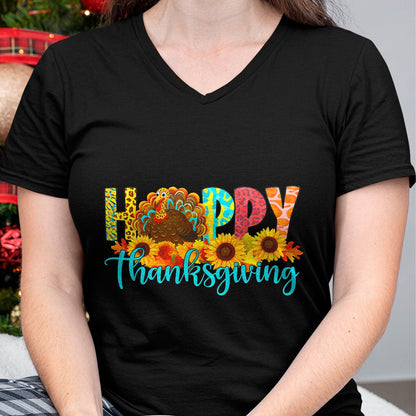 Best Thanksgiving Family Shirt , Funny Thanksgiving UnisexT-Shirt/Hoodie/Sweatshirt HLT00 - happy thanksgiving for turkey day family dinner sunflower T-Shirt