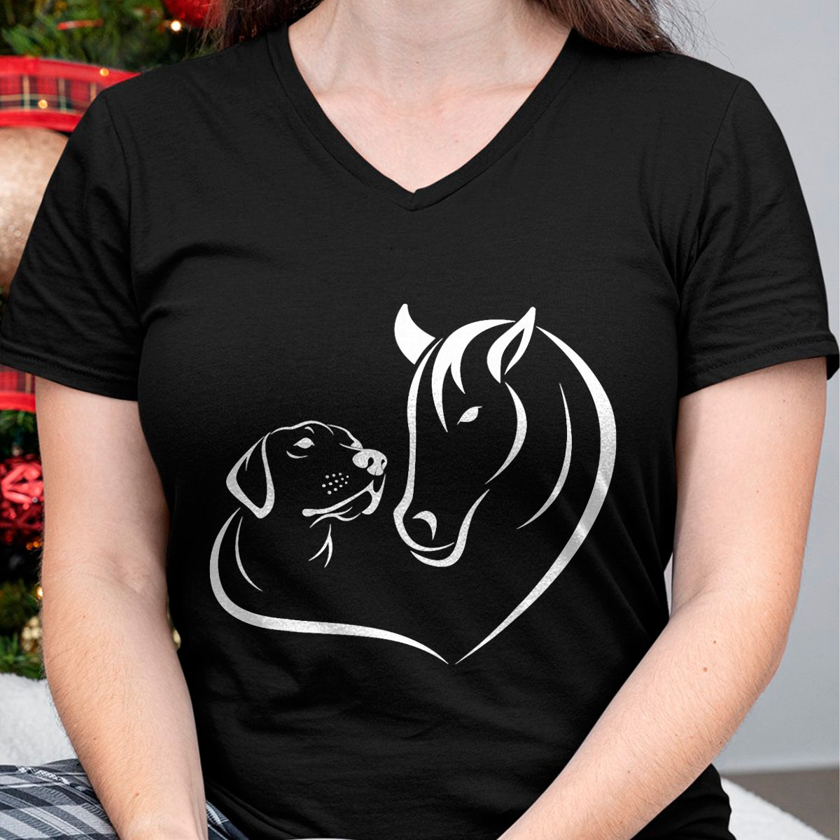 Best Horse Lover Shirt , Funny Horse UnisexT-Shirt/Hoodie/Sweatshirt HLT00 - Horse and Dog Women and Men Motif Horse Dog Lover T-Shirt T-Shirt