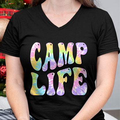 Funny Camping Shirt, Gift For Camping Lover Unisex T-Shirt/Hoodie/Sweatshirt HLT00 - Camping Summer for Girls Summer Camp Tie-Die Retro T-Shirt