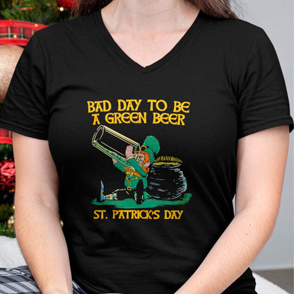 Patrick Day Shirts for Family, Funny Patrick Day shirts, st patrick's day Unisex T-Shirt/Hoodie/Sweatshirt HLT00 - Bad day to be a green beer St Patrick Day T-Shirt