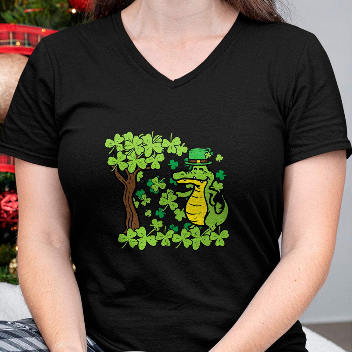Patrick Day Shirts for Family, Funny Patrick Day shirts, st patrick's day Unisex T-Shirt/Hoodie/Sweatshirt HLT00 - St Patrick Day Alligator Shamrock Saint Pattys Men Women Kid T-Shirt