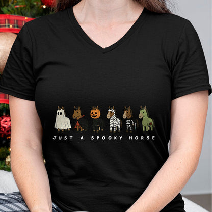 Best Horse Lover Shirt , Funny Horse UnisexT-Shirt/Hoodie/Sweatshirt HLT00 - Cute Funny Just A Spooky Horse Ghost Monsters Halloween T-Shirt