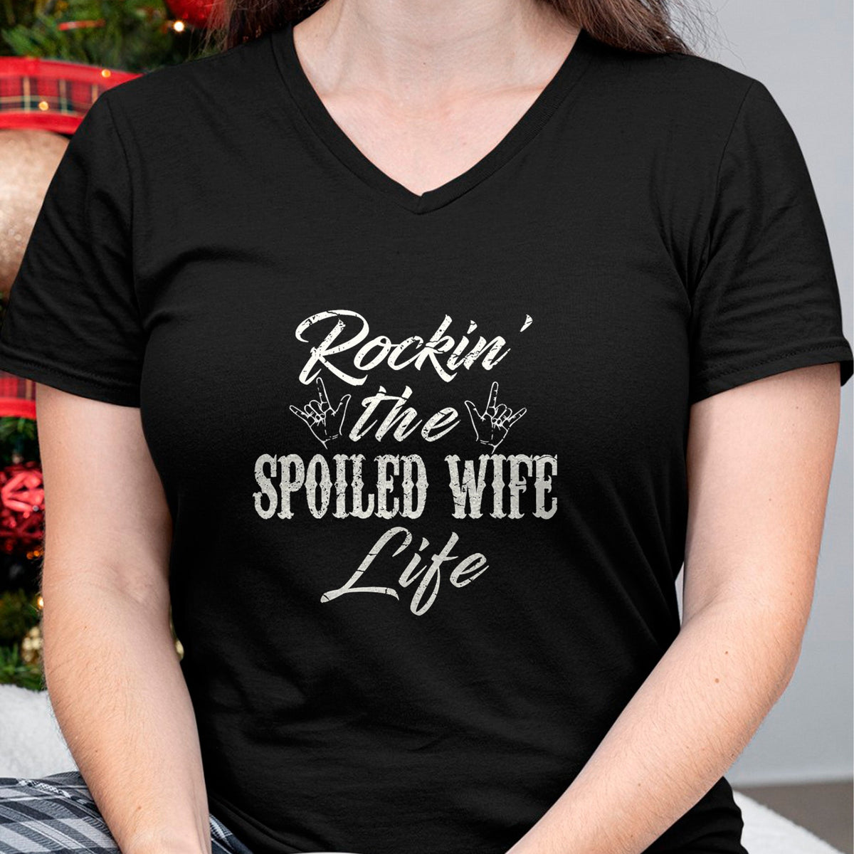 Best Wife Shirt, Wife and Husband Unisex T-Shirt/Hoodie/Sweatshirt HLT00 - Rockin the spoiled wife Life T-Shirt Apparel Clothing Tee