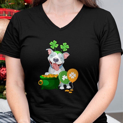 Patrick Day Shirts for Family, Funny Patrick Day shirts, st patrick's day Unisex T-Shirt/Hoodie/Sweatshirt HLT00 - Pitbull Dog Irish Leprechaun Balloon Saint St Patrick Day T-Shirt