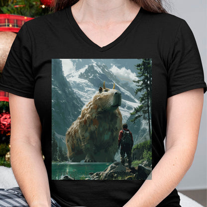 Cute Capybara Shirt, Funny Capybara Unisex T-Shirt/Hoodie/Sweatshirt HLT00 - Funny Graphic Capybara Long Sleeve T-Shirt (1)