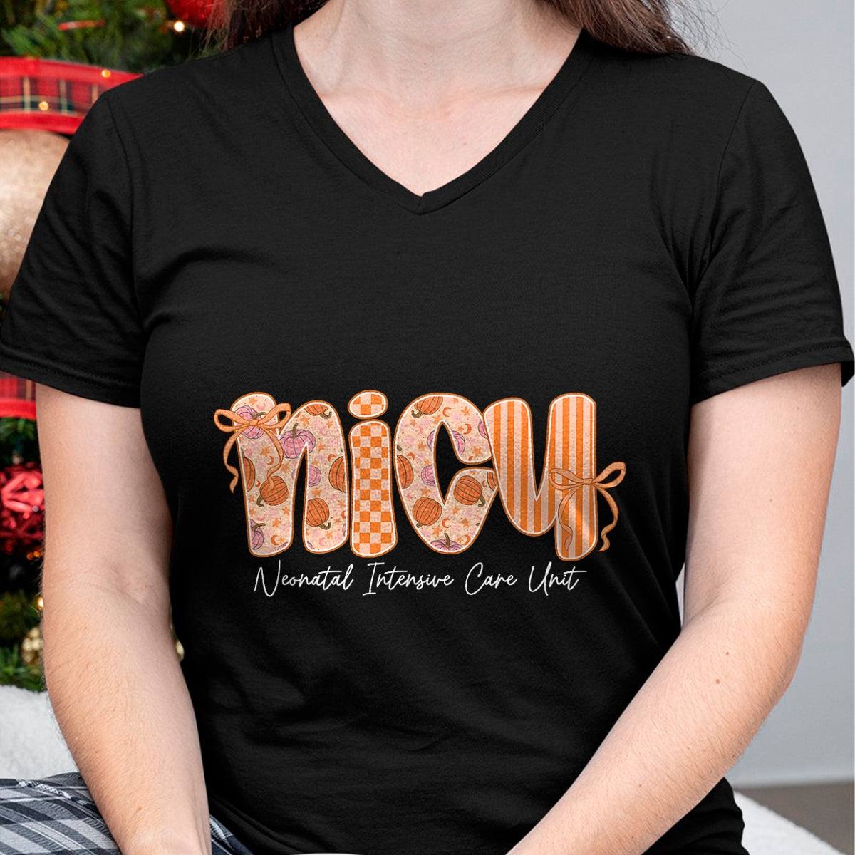 Best Thanksgiving Family Shirt , Funny Thanksgiving UnisexT-Shirt/Hoodie/Sweatshirt HLT00 - Nicu Nurse Cutest Pumpkin Fall Thanksgiving Nursing T-Shirt