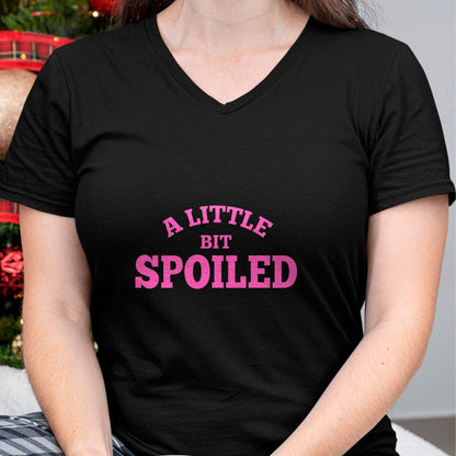 Best Wife Shirt, Wife and Husband Unisex T-Shirt/Hoodie/Sweatshirt HLT00 - Light Pink Womens Shirt A Little Bit Spoiled T-Shirt