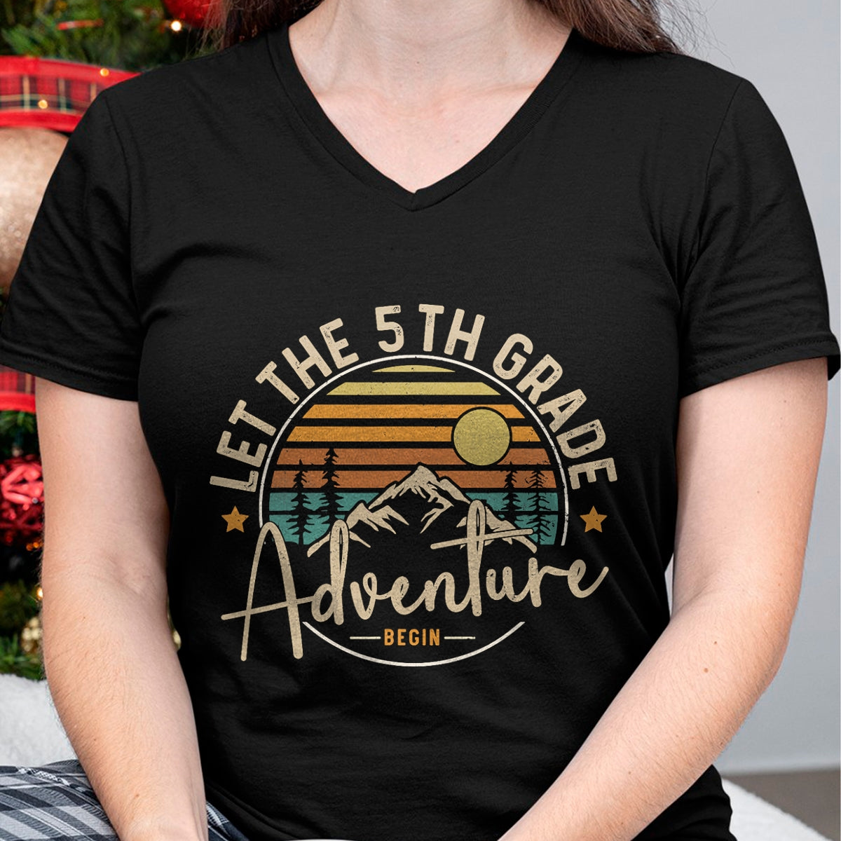 Best Student Shirt, Funny Back To School UnisexT-Shirt/Hoodie/Sweatshirt HLT00 - Let The 5th Grade Adventure Begin Fifth Grade Teacher Team T-Shirt