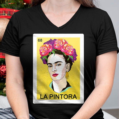 Best Thanksgiving Family Shirt , Funny Thanksgiving UnisexT-Shirt/Hoodie/Sweatshirt HLT00 - Funny Spanish-Mexican Bingo Gift for Women Girl - La Pintora T-Shirt