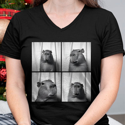 Cute Capybara Shirt, Funny Capybara Unisex T-Shirt/Hoodie/Sweatshirt HLT00 - Capybara Capy Photobooth Quirky Funny Animal T-Shirt