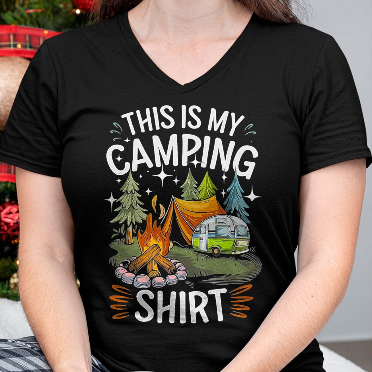 Funny Camping Shirt, Gift For Camping Lover Unisex T-Shirt/Hoodie/Sweatshirt HLT00 - Funny This is My Camping Shirt for Camper Camping Men Women T-Shirt, Men, Black, 3X-Large