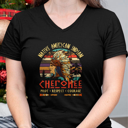 Native American T-Shirts, Vintage Native American Unisex T-Shirt/Hoodie/Sweatshirt HLT00 - Cherokee Native American Indian Pride Indigenous Tribe