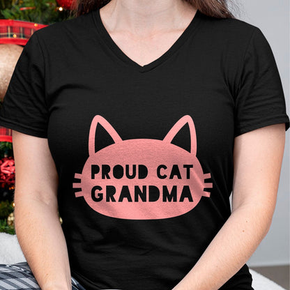 Cat Love Shirt, Funny Cat Lover Gift UnisexT-Shirt/Hoodie/Sweatshirt HLT00 - Proud Cat Grandma My Grandkitty Loves Me Cats Kittens Nana T-Shirt for Women